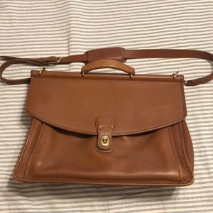 Coach briefcase leather